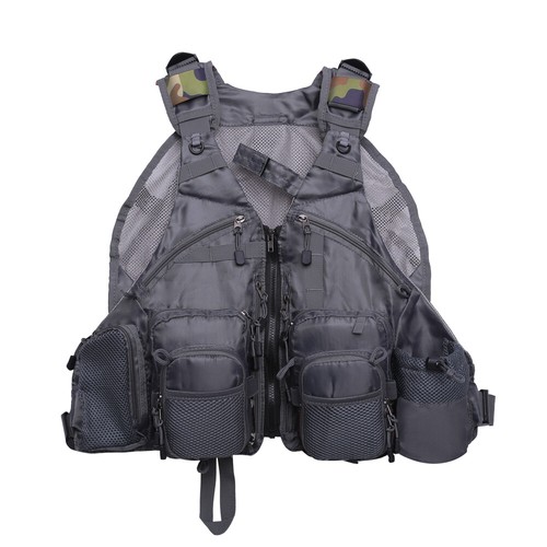 Fishing Vest backpack For Fly Fishing General Size Mesh Adjustable Mutil-Pocket
