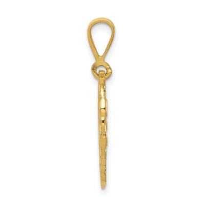 Pre-owned Skyjewelers Real 14kt Yellow Gold Reversible 25th Anniversary Charm