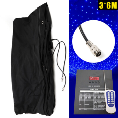 20x10FT Star Stage Backdrop LED Star Curtain Background Starry Sky -DMX512 NEW