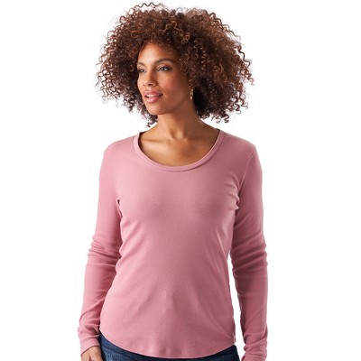 

Футболка в рубчик с длинными рукавами K Jordan Essential, Mauve pink