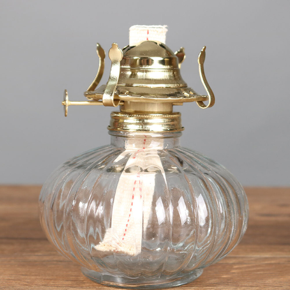 1 Set Oil Lamp Burner Wick Kerosene Oil Lamp Wick Accessory Replacement Holder