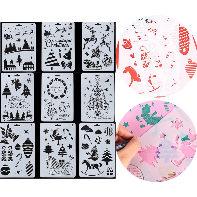 Stempel Schichtung Schablonen Scrapbooking In Einer Vorlage Frohe Weihnachten