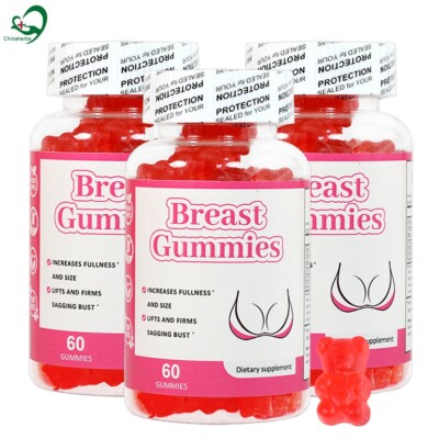 60 pcs Breast Gummies Expand Chest Circumference Full and Plump Dietary Suppleme
