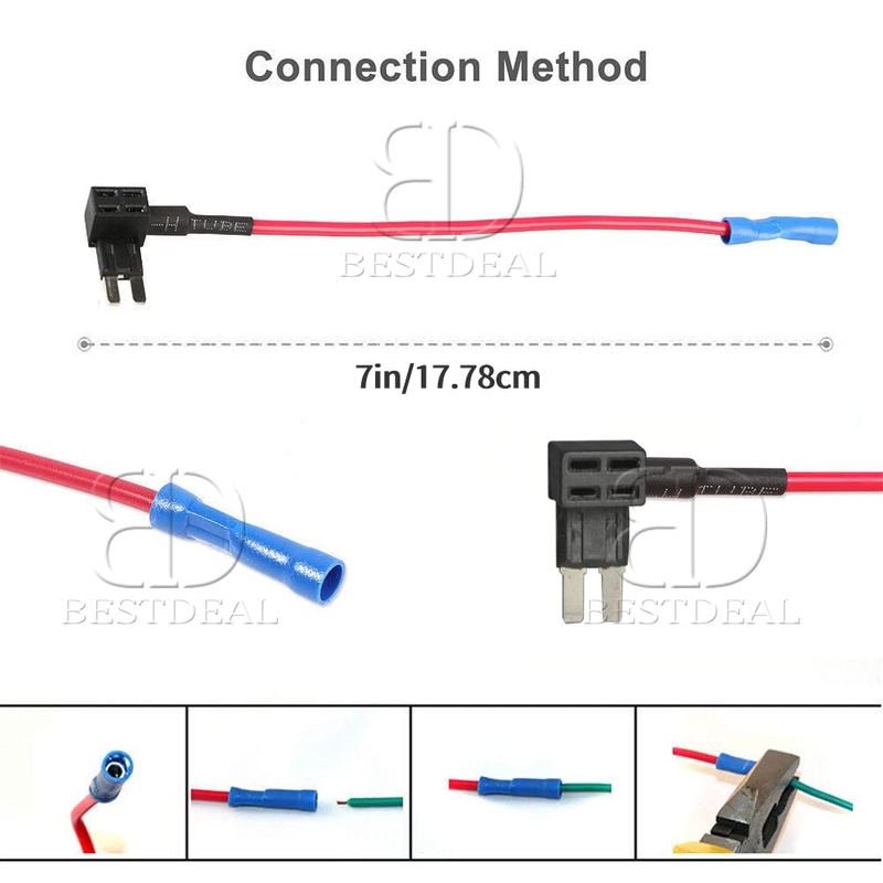 5 Pack Micro 2 Fuse TAP 12V Car Add a Circuit ATR Blade Fuse Adapter fit for J-E