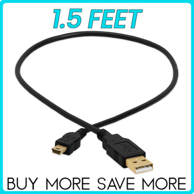 Mini USB Cable USB Charging Cord Arduino Data Transfer A USB to B USB Mini Cable