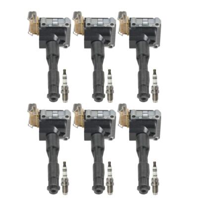 Bosch 6 Ignition Coils & 6 Nickel Spark Plugs Kit For BMW E34 E36 M3 325i 525i