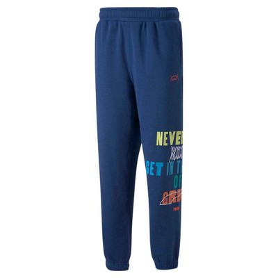 

Мужские брюки Puma Run It Back, размер , повседневные 53613001, Синий, Puma Run It Back Pants