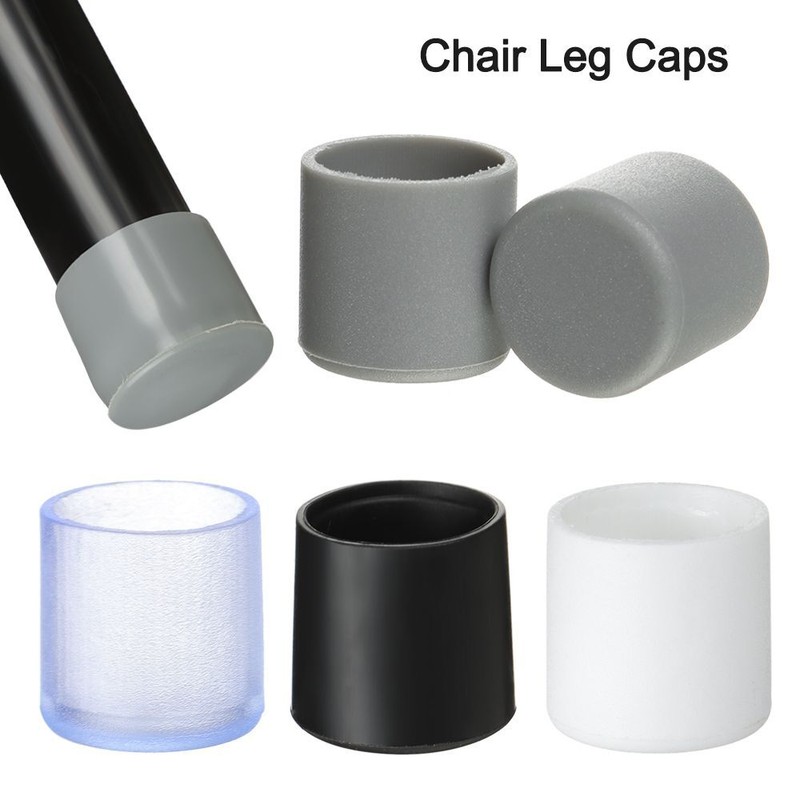 Chair Leg Caps Silicone Pads Plastic Pipe Cover Furniture Feet