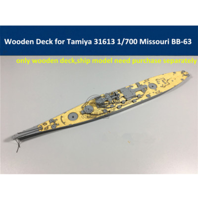 Wooden Deck for Tamiya 31613 1/700 Scale USS Missouri BB-63 Ship Model