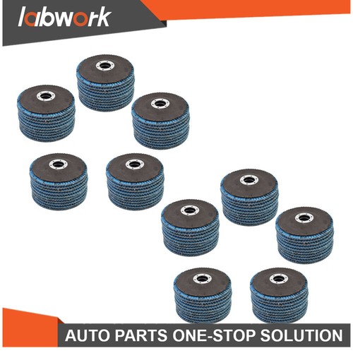 Labwork Premium Zirconia Flap Disc Sanding Grinding 100Pcs 4-1/2" X 7/8" 40 Grit