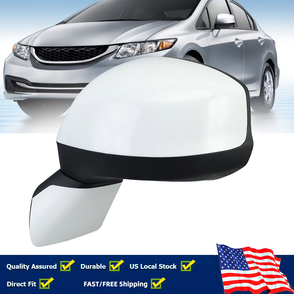Левое зеркало со стороны водителя с ручным складыванием 3Pin Подходит для Honda Civic 2012 2013 2014 2015