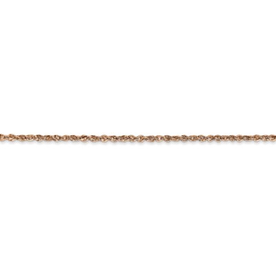 Pre-owned Superdealsforeverything Real 14kt Rose Gold 1.7mm Ropa Chain; 24 Inch; Lobster Clasp In Pink