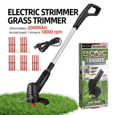 Zip Tie Grass Trimmer, Powered by charging（included Charger） 20Zip Ties Included