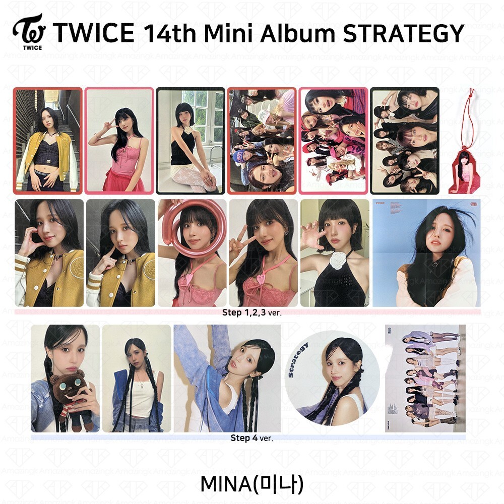 TWICE 14th Mini Album STRATEGY Step1,2,3,4 Photocard