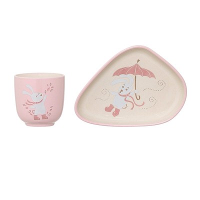 Bloomingville Kindergeschirr Set Bunny rosa