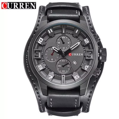 New Watches CURREN Luxury Brand Men Watch Leather Strap Fashion Quartz-Watch Cas