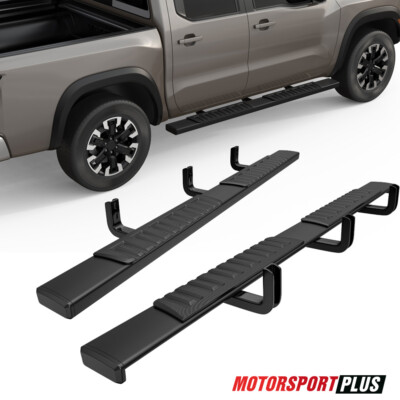 Running Board 6'' Nerf Bar Side Steps Assy For 2005-2023 NISSAN Frontier Crew Cab
