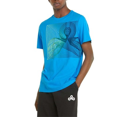 

Мужская синяя футболка Puma Cloud9 X Graphic Crew Neck Short Sleeve 533941-04, Синий, Puma Cloud9 X Graphic Crew Neck Short Sleeve