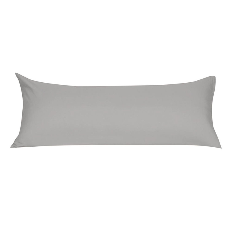 Cases Microfiber Body Pillow Covers Grey 20"x48"