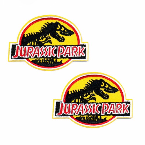 Jurassic Park Dinosaur Embroidered Patches Badge Sew Iron On