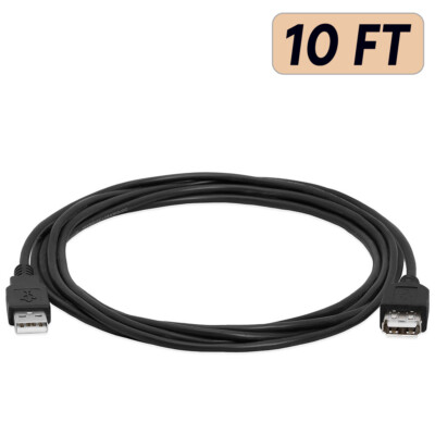 USB Extension Cable Male to Female USB 2.0 Adapter Extender Cord USB Type A Wire