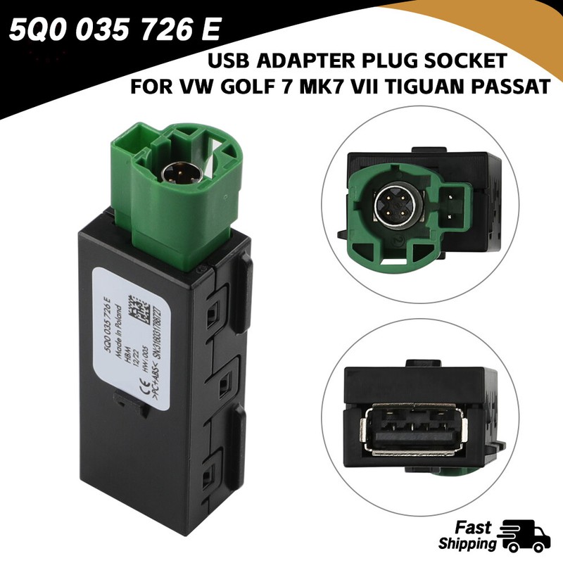 5Q0035726E MIB2 USB Carplay Media Switch Installieren Stecker für VW