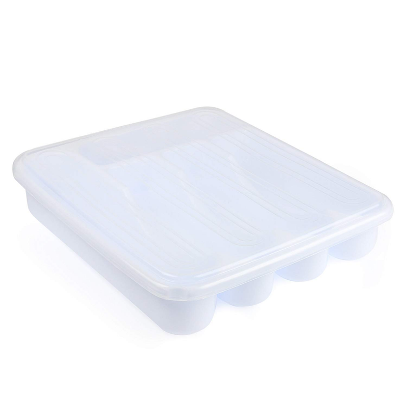 Flatware Plastic Tray Silverware Drawer Organizer Cutlery Utensil Storage Holder