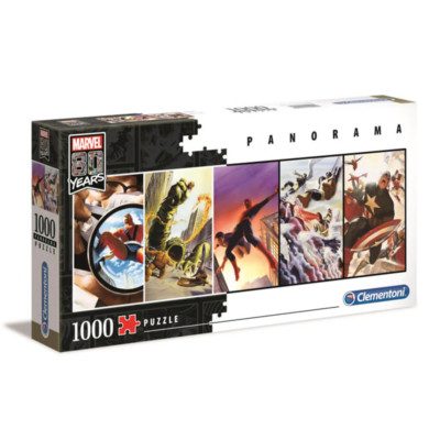 Clementoni Panorama Marvel 80th Anniversary Adult Large Jigsaw Puzzle (1000pcs)