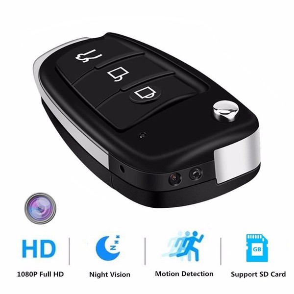 Wireless Portable Mini Keychain Camera HD 1080P Car Key Video 3 Buttons Camera