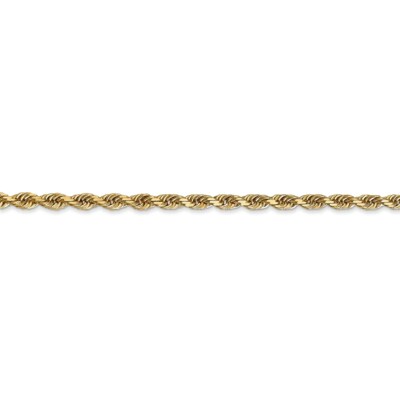 Pre-owned Superdealsforeverything Real 14kt Yellow Gold 3.0mm Diamond Cut Quadruple Rope Chain Bracelet; 7 Inch