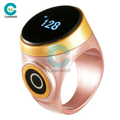 Muslim Smart Tasbih Tally Counter Ring Digital 5 Prayer Time Reminder Waterproof