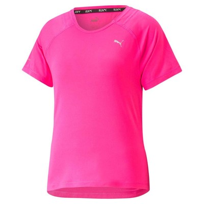 

Puma Run Cloudspun Crew Neck Short Sleeve Athletic TShirt Womens Size  Casual, Розовый