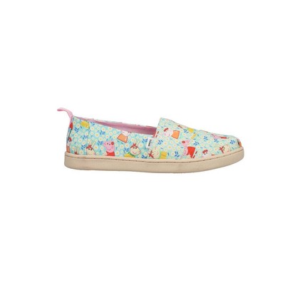 TOMS Peppa X Alpargata повседневные слипоны на плоской подошве для девочек, размер 3 М, 10017622T