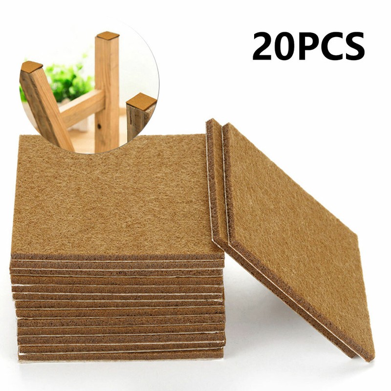 20pc 70mm Large Furniture Felt Pads Floor Protection Wood Laminate