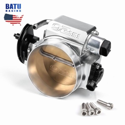 Silver 92MM Throttle Body + Position Sensors TPS IAC For LSX LS1 LS2 LS3 LS6 LS7