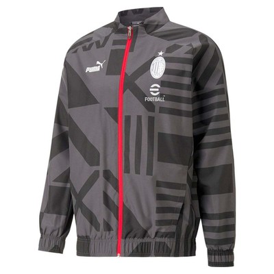

Puma Acm 2223 Prematch Full Zip Soccer Jacket Mens Black Casual Athletic Outerwe, Черный, Puma Acm 2223 Prematch Full Zip Soccer Jacket