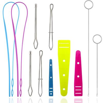 Easy Drawstring Threader Replacement Set, Stainless Steel Sewing Loop Turner Hoo