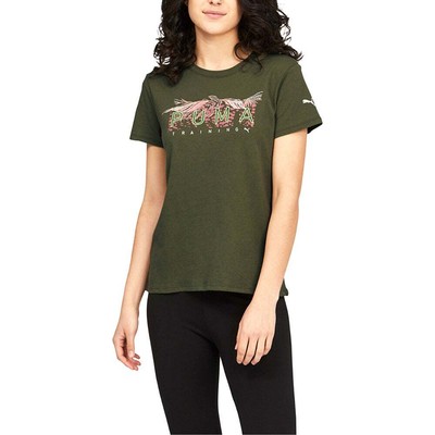 

Женские повседневные топы Puma Palms Tee Inf размера  67136332, Зеленый