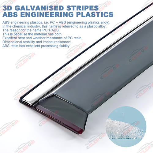 Fits 99-06 Chevy Silverado Sierra Extended Cab Window Visors Rain Sun Guard Vent