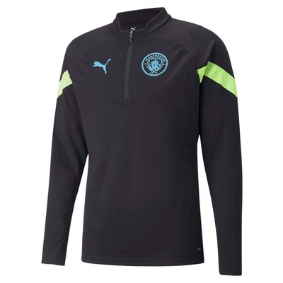 

Puma Mcfc Training 14 Zip Pullover Sweatshirt Mens Size  Coats Jackets Outer, Черный, Puma Mcfc Training 14 Zip Pullover Sweatshirt