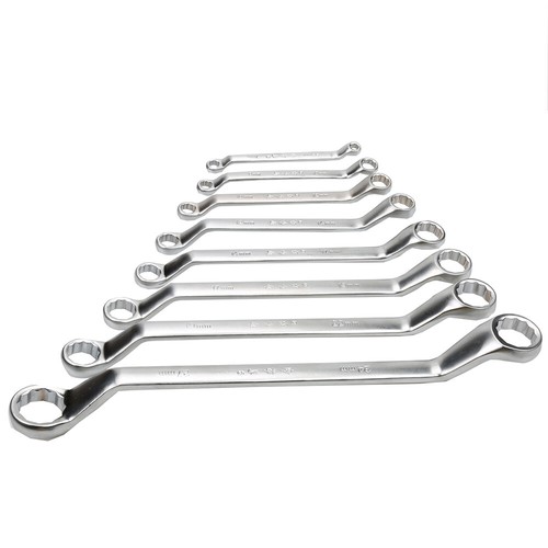 8pc Ring Offset Spanner Set Wrench 6-32mm Garage Tool Metric Deep Double 23-46