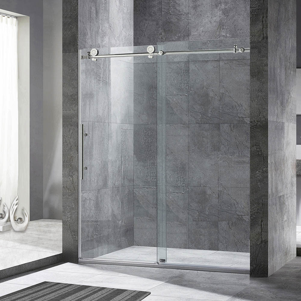 Shower door. Душевая со стеклянной дверью. Стеклянные двери для душевой.