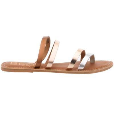 

Женские коричневые повседневные сандалии BEACH by Matisse Summertime Metallic Slide SUMMERTI, Коричневый, BEACH by Matisse Summertime Metallic Slide