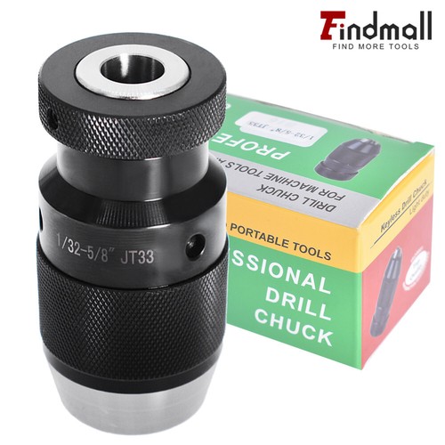 1/32"- 5/8" Super Heavy Duty Drill Press Chuck Keyless JT33 Mount Replaces