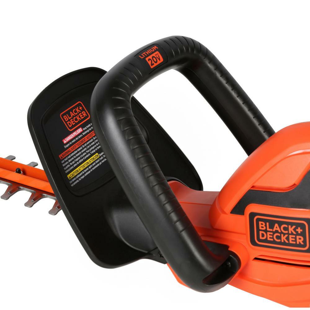 BLACK+DECKER 22 in. 20-Volt MAX Li-Ion Cordless Hedge Trimmer W BATT+CHARGER