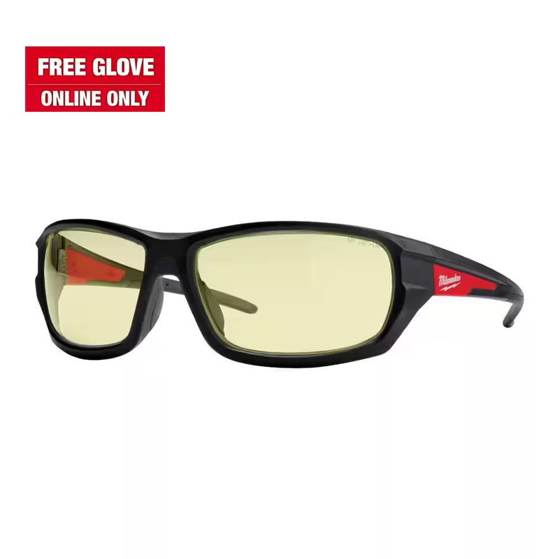 Milwaukee Yellow Performance Safety Glasses Fog-Free Lenses