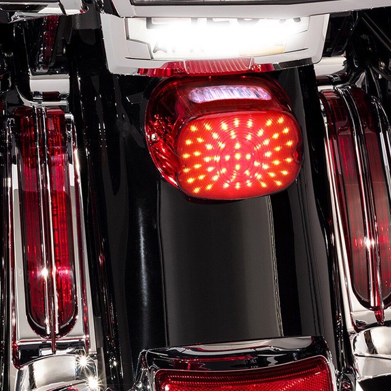 LED Brake Turn Signal Tail Light License Plate Lamp For Harley