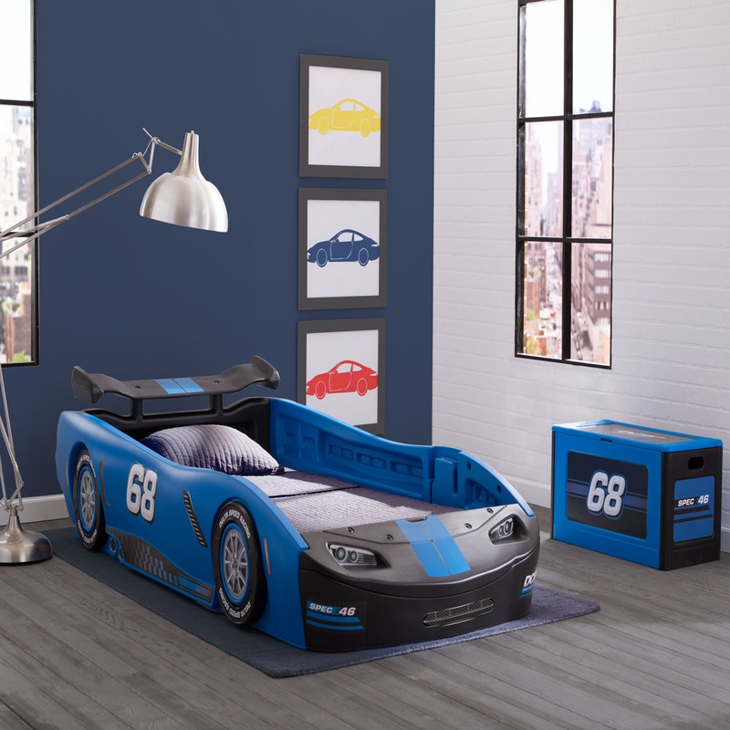 Race Car Toddler Boys Child Kid Platform Bedroom Furniture