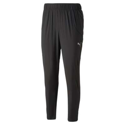 

Мужские черные повседневные спортивные брюки Puma Run Tapered из тканого материала для бега 52328201, Черный, Puma Run Tapered Woven Running Pants