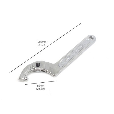 Adjustable Hook Wrench 19 170mm C Round Square Spanner Tool Slotted Universal